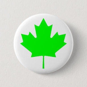 Badge Rond 5 Cm Maple Leaf Green LtTransp Le MUSÉE Zazzle Cadeaux
