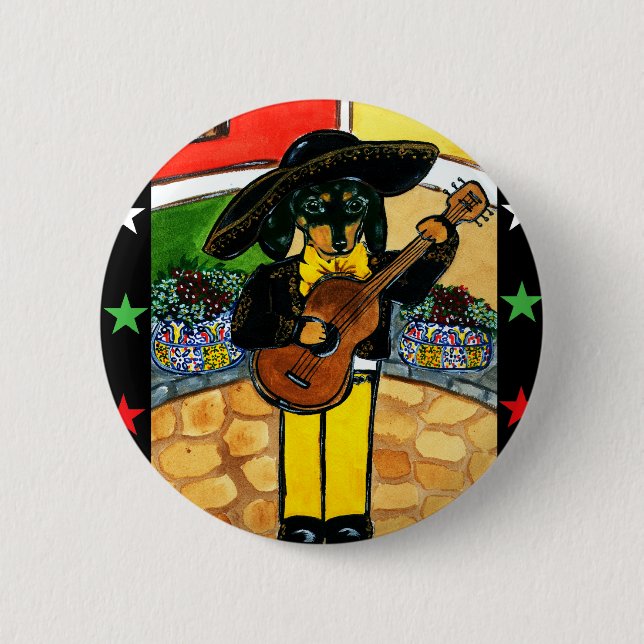 Badge Rond 5 Cm Marachi Doxie (Devant)