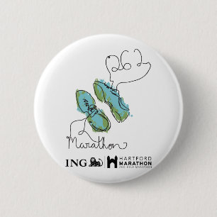 Badge Rond 5 Cm Marathon de Hartford : Chaussures
