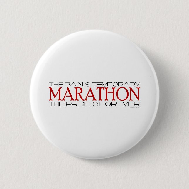 Badge Rond 5 Cm Marathon - la fierté est Forever (Devant)