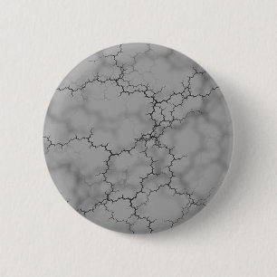 Badge Rond 5 Cm Marbre gris foncé