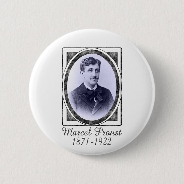 Badge Rond 5 Cm Marcel Proust (Devant)
