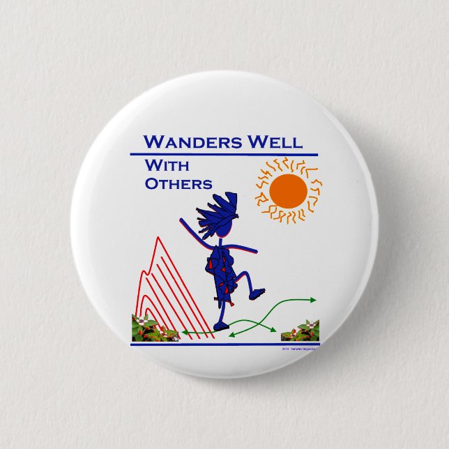 Badge Rond 5 Cm Marche Bien Avec Les Autres (Devant)