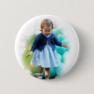 Badge Rond 5 Cm Marche de princesse Charlotte Elizabeth