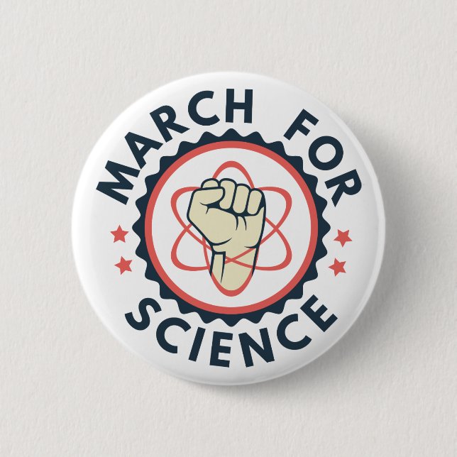 Badge Rond 5 Cm Marche pour la science (Devant)