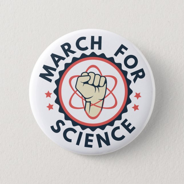 Badge Rond 5 Cm Marche pour la science (Devant)