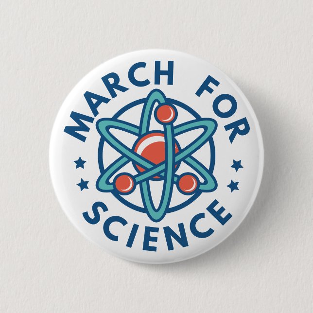 Badge Rond 5 Cm Marche pour la science (Devant)