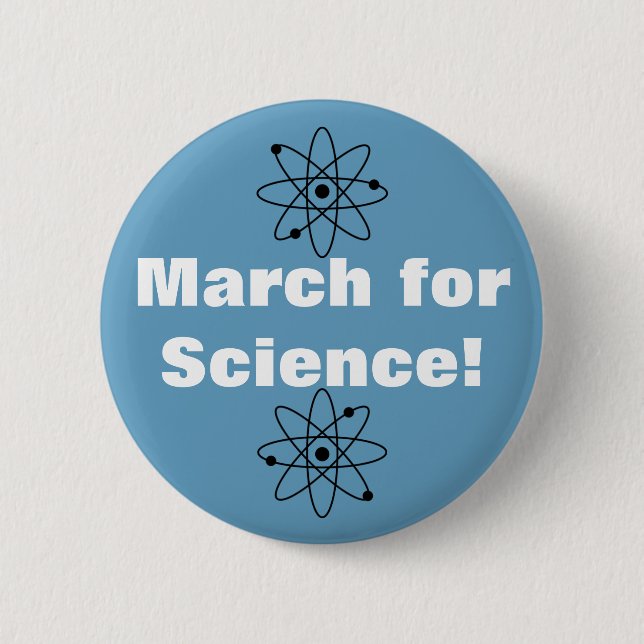 Badge Rond 5 Cm Marche pour la science !Badge (Devant)