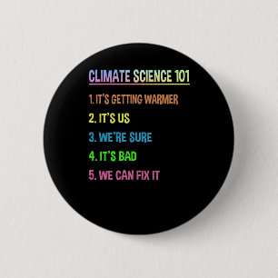 Badge Rond 5 Cm Marche scientifique - Un don Jour des terres pour 