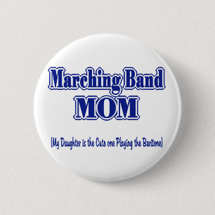 Badge Rond 5 Cm Marching Band Maman/ Baritone