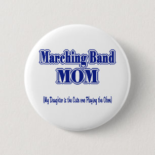 Badge Rond 5 Cm Marching Band Maman/ Oboe