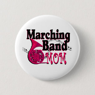 Badge Rond 5 Cm Marching Band Mom/ French Horn