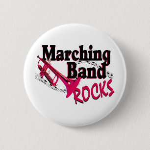 Badge Rond 5 Cm Marching Band Rocks