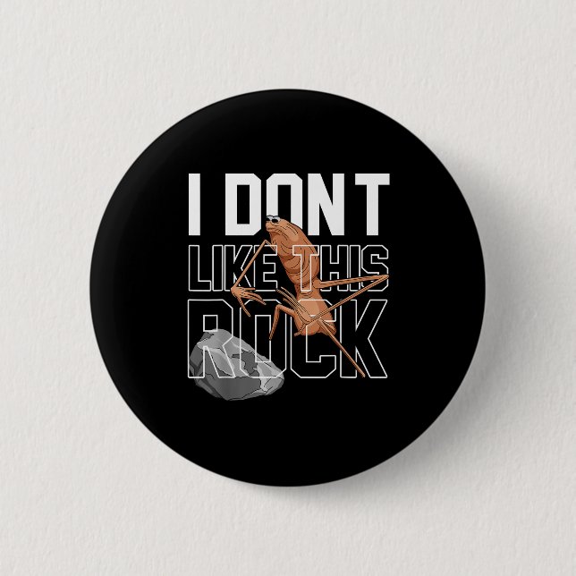 Badge Rond 5 Cm Marcus le ver Cette roche drôle mème  (Devant)