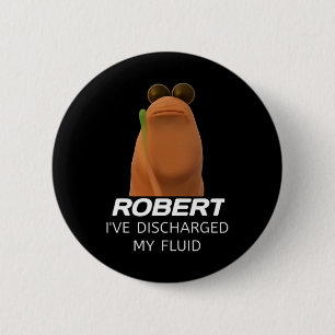Badge Rond 5 Cm Marcus The Worm Robert J'ai déchargé mon fluide Ga