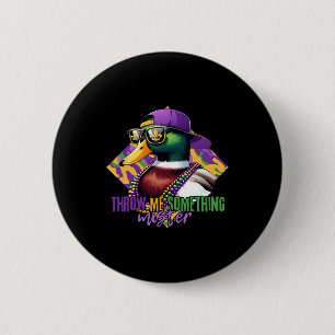 Badge Rond 5 Cm Mardi Gras Canard Mardi Gras Chasse Au Canard Pour