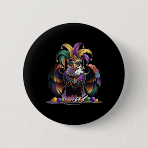 Badge Rond 5 Cm Mardi Gras Eagle Funny Mardi Gras Costume Hommes F