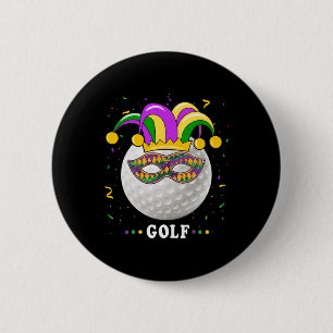 Badge Rond 5 Cm Mardi Gras Golf Costume Mardi Gras Jester Golf Cas