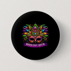 Badge Rond 5 Cm Mardi Gras Queen Costume tenue fille femmes Mardi