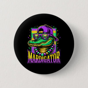 Badge Rond 5 Cm Mardigator Carnaval Alligator Costume Enfants Garç