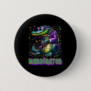 Badge Rond 5 Cm Mardigator Funny Mardi Gras Costume Hommes Femmes