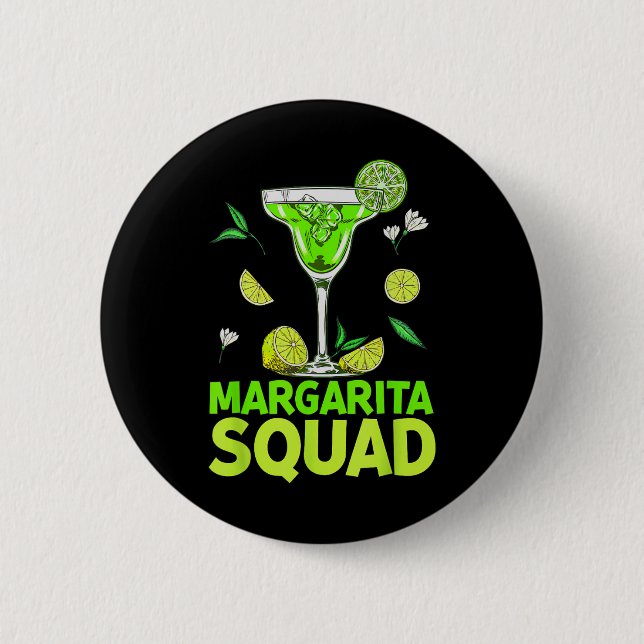 Badge Rond 5 Cm Margarita Squad Cinco De Mayo Costumes Pour Mexica (Devant)