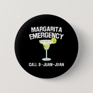 Badge Rond 5 Cm Margarita Urgence Mexicaine Fiesta Drôle Cinco De