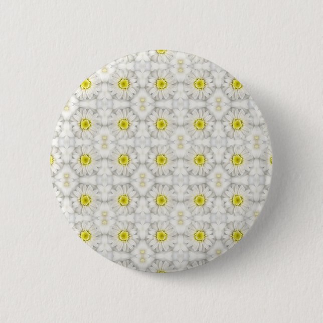 Badge Rond 5 Cm Marguerites (Devant)