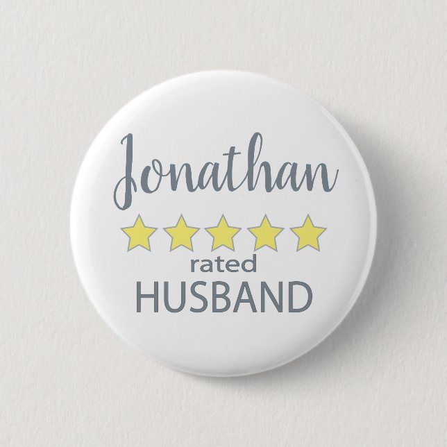 Badge Rond 5 Cm Mari 5 étoiles (Devant)