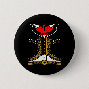 Badge Rond 5 Cm Mariachi Charro Costume Mexicain Pour Cinco De May