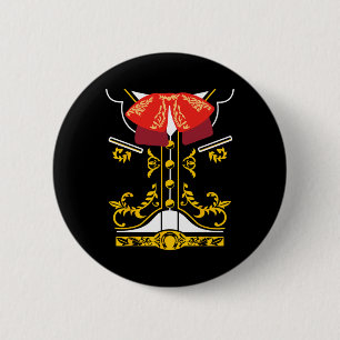 Badge Rond 5 Cm Mariachi Tee Charro Cinco De Mayo Hallowee