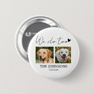 Badge Rond 5 Cm Mariage animal de compagnie personnalisé