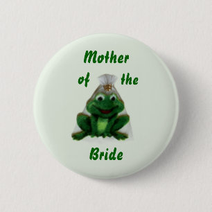 Badge Rond 5 Cm Mariage de Froggy - bouton de la famille de la