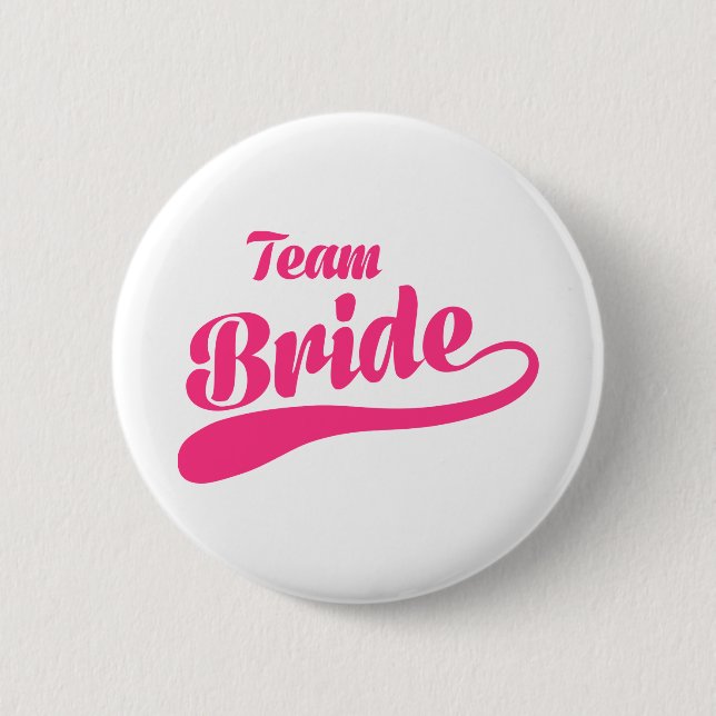 Badge Rond 5 Cm Mariage de jeune mariée d'équipe (Devant)