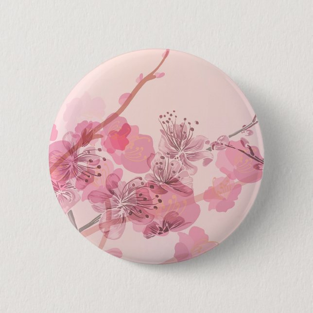 Badge Rond 5 Cm Mariage d'orchidée rose (Devant)