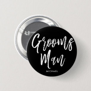 Badge Rond 5 Cm Mariage fait sur commande de style de manuscrit