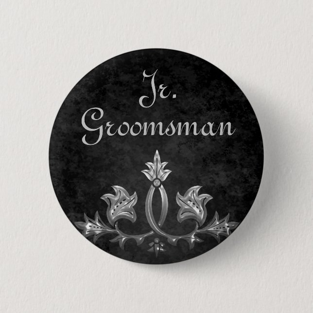 Badge Rond 5 Cm Mariage Jr Groomsman (Devant)