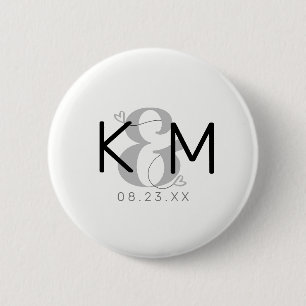 Badge Rond 5 Cm Mariage moderne décoratif ID887
