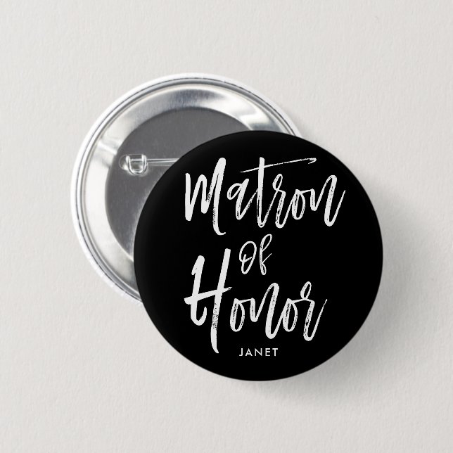 Badge Rond 5 Cm Mariage nommé fait sur commande de style de (Devant & derrière)