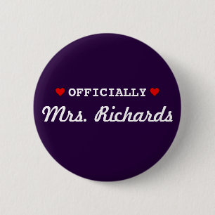 Badge Rond 5 Cm Mariage nuptiale personnalisé