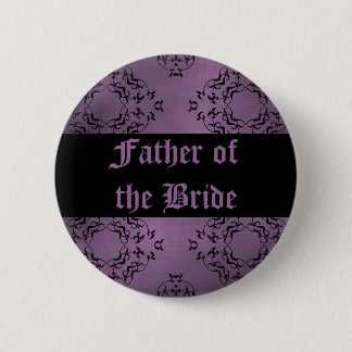 Badge Rond 5 Cm Mariage pourpre Père de la mariée