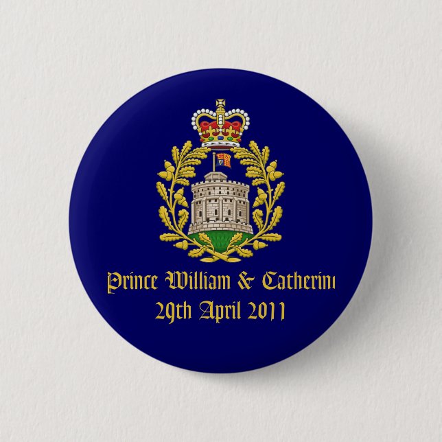 Badge Rond 5 Cm Mariage royal (Devant)
