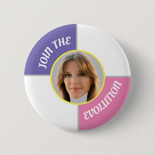 Badge Rond 5 Cm Marianne Williamson 2020 (Devant)