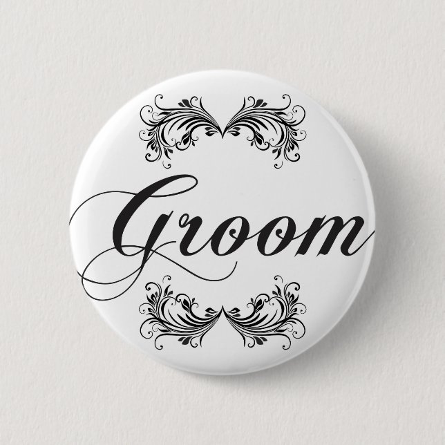 Badge Rond 5 Cm Marié (Devant)