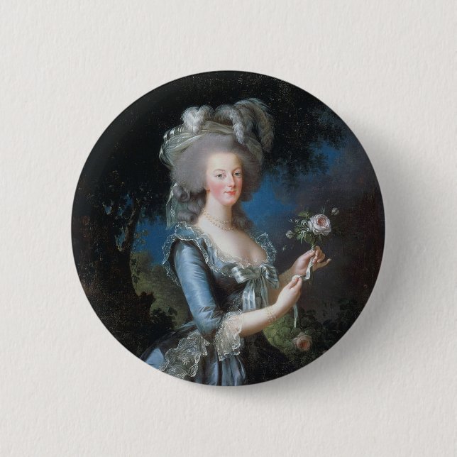 Badge Rond 5 Cm Marie Antoinette (Devant)