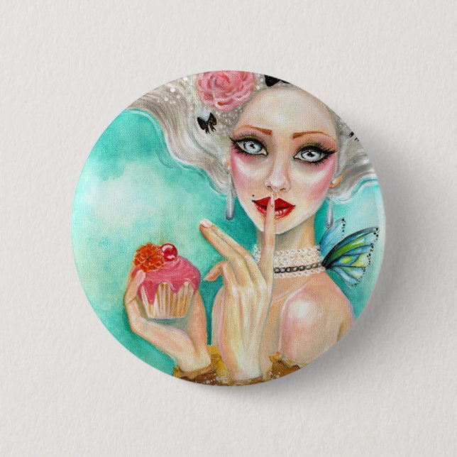 Badge Rond 5 Cm Marie-Antoinette (Devant)