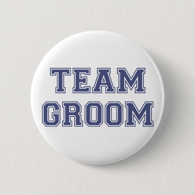Badge Rond 5 Cm Marié d'équipe (Devant)