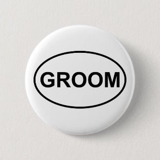 Badge Rond 5 Cm Marié épousant l'ovale