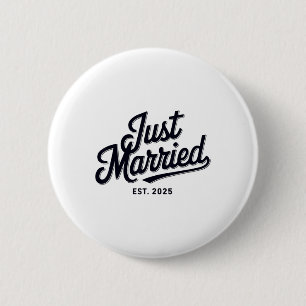 Badge Rond 5 Cm Marié Est 2025 Femme Mariage M. Et Mme Brid