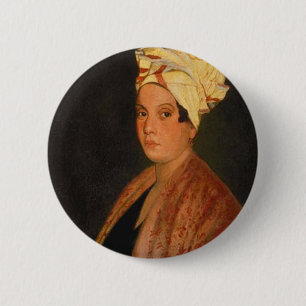 Badge Rond 5 Cm Marie Laveau : La reine de vaudou